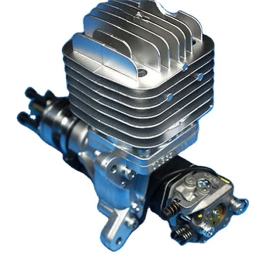 Hot Sales DLE55 55CC GAS Engine for RC Airplane Fixed Wing Model Single Stroke Two Exhaust Wind Cold Hands Start After Stroke